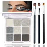 LZYLLS 12 Shades Nude Matte Eyeshadow Palette,Shimmer Naked Eyeshadow Palette,Eye Shadow Palette Natural Flash Waterproof Durable Smoked Professional Makeup Palette With Brush(Matte)