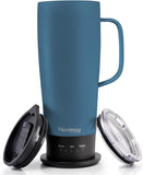 Nextmug Ultra - Temperature-Controlled, Self-Heating Travel Mug (Burgundy - 24 oz.)