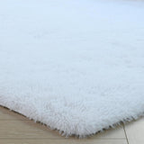 duduta Navy Blue Fluffy Plush Runner Rugs 2x6 ft Tie Dye Rectangle Shag Rug for Bedroom Dorm Living Room Kids Room, Machine Washable Anti-Slip