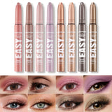 Jolilab Eyeshadow Stick Set, 8 Colors Matte Professional Bright-Colored Contouring and Highlight Eyeshadow Stick, Cream Waterproof Long Lasting High Pigmented Eye Shadow. (8, EYESHADOW B)