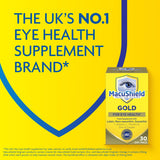 MacuShield Gold Eye Health Supplement - 90 Capsules with Lutein, Zeaxanthin & Antioxidants