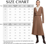 GOELIA Fall Skirt Sets Women 2 Piece Outfits Knit Pullover Sweater Top and Sweater Midi Skirts Going Out Winter Clothing