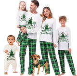 Family Christmas Pajamas Matching Sets - Soft Lettler Print Xmas Pjs for Couples & Kids | Holiday Family Pajamas