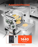 VEVOR Electric Tortilla Maker, Automatic Corn Tortilla Making Machine with Non-Stick Coating and Two Molds(4 in + 6 in), Electric Chapatti Machine Suitable for Produce Sopes Roti Pita Tortilla Pizza