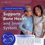 Geri-Care Oyster Shell Calcium Dietary Supplement, 500 mg