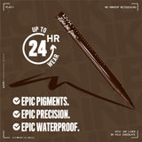 NYX PROFESSIONAL MAKEUP Epic Ink Liner, Waterproof Liquid Eyeliner - Black, Vegan Formula