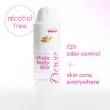 Dove Whole Body Deo Alcohol Free Deodorant Spray for Women Gardenia Breeze 4 oz