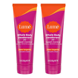 Lume Whole Body Deodorant Plus Sweat Control - Smooth Cream Tube - 72 Hour Odor And Sweat Control - Baking Soda Free, Skin Loving - 3.0 ounce (Pack of 2) (Soft Powder)