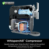 Ninja FS301 Professional Maker with RapidChill Technology, 88 oz Drink & Slushie Machine, 5 Preset Programs, Frozen Margaritas, Frappés, and More, Premium Accents, Black (Renewed)