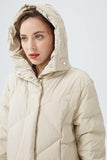 Orolay Women's Puffer Down Coat Winter Maxi Jacket with Hood