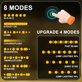 RPGT Christmas Light 1000 LEDs 336ft Green Cable Wire Fairy String Tree Twinkle Lights Plug in 12 Modes for, Outdoor, Garden, Wedding, Christmas Party, Home Decoration (Warm White)