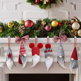 D-FantiX Gnome Christmas Ornaments Set of 6, Handmade Swedish Tomte Gnomes Decorative Ornaments Plush Christmas Decorations Tree Hanging Scandinavian Santa Elf Home Table Decor 2025