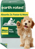 Earth Rated Max Absorbency Puppy Pee Pads for Dogs Absorbs 2X Faster & 2X More, Leak-Proof, Odor Control Potty Training, Unscented, Large, 22” x 23”, 40 Count