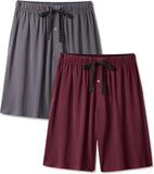 BAMBOO COOL Mens Pajama Pants Sleep Lounge Bottoms Soft Comfy Pj Pant Sleepwear with Pockets 2 Pack