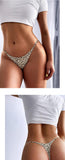 Aogda Thong for Women Cotton Underwear Low Rise Panties Woman G-String Thongs