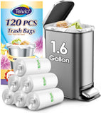 10 Gallon 200 Counts Extra Strong Trash Bags Tall Kitchen Garbage Bags by Teivio, 9 Gallon 10 Gallon,Bathroom Trash Can Bin Liners, Intended for Home,Plastic Bags for office kitchen Garden,Black