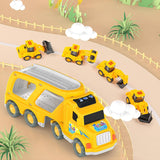 Veslier Construction Truck Toys for Boys Girls Age 1 2 3 4 5 6 Years Old，Carrier Transport Trucks for Kids 1-3 3-5 Year Old，Christmas Birthday Gift Toddler Toys.