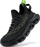JMFCHI Boys Girls Kids' Sneakers Knitted Mesh Sports Shoes Breathable Lightweight Running Shoes for Kids Fashion Athletic Casual Shoes