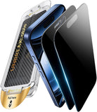 UNBREAKcable for iPhone 16 Pro Max Privacy Screen Protector, Tempered Glass Film [DustProof OneStep] [25° Anti-Spy] [9H Military-Grade Shatterproof] [Bubble Free] for Apple ProMax 6.9"-2 Pack