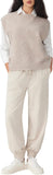CIDER Women's Knit Sweater Vest Loose Fit Sleeveless Round Neck Oversized Pullover Sweater