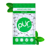 PUR Gum | Aspartame Free Chewing Gum | 100% Xylitol | Natural Spearmint Flavored Gum, 55 Pieces (Pack of 3)