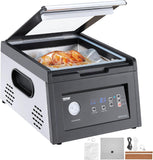 VEVOR Chamber Vacuum Sealer, 380W Vacuum Pump Power, Sealing Bag Packing Machine for Wet Foods, Meat, Compact Design with 11.5 in Sealing Length, Ideal Commercial Sealer for Professional and Home Use