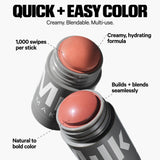 Milk Makeup Lip + Cheek Stick – Multi-Use Cream Blush + Lip Color with Mango Butter, Avocado Oil + Apricot Oil – Hydrating, Buildable, Long-Lasting, Vegan Formula – Smirk, 0.21 oz