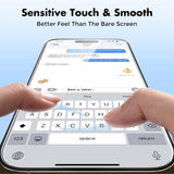 UNBREAKcable 3-Pack Glass for iPhone 15 Pro Screen Protector, Double Shatterproof Tempered Glass [Easy Installation Frame] [9H Hardness] [Full Coverage] [HD Clear] for iPhone 15Pro 6.1 inch