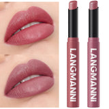 Jolilab 12Pcs Velvet Matte Lipstick Nude Matte Soft Dark Color Stick High Pigmented Long-Lasting Waterproof Lip Stick Lip Balm Beauty Cosmetics Gift for Girls and Women(01#-12#)