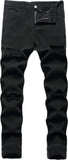 Boy's Skinny Fit Ripped Destroyed Distressed Stretch Slim Jeans Pants