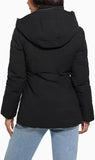 GUESS womens Lucy Stretch Asymmetric Zip Puffer
