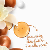 Dove Body Wash with Pump Pamper Shea Butter & Vanilla for 24hr Lotion-Soft Skin Moisturizing Skin Cleanser with No Sulfates No Parabens 30.6 oz