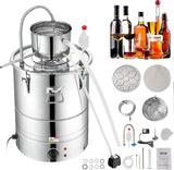 VEVOR Electric Alcohol Still 8Gal/30L, Alcohol Distiller, Distillery Kit for Alcohol include Pump & One-way Exhaust Valve & Thermometer
