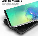 UNBREAKcable Samsung Galaxy S10 Case (6.1 Inch) - Ultra-Thin Frosted TPU Silicone Protective Case for Galaxy S10 [Shockproof & Non-Slip & Anti-Fingerprint] - Black