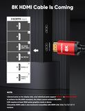 Snowkids 8K HDMI Cable 3.3FT/1M 2-Pack, Ultra High Speed 48Gbps HDMI Braided Nylon 2.1 Cord-4K120 144Hz 8K60Hz RTX 3090 eARC HDR10 4:4:4 HDCP 2.2&2.3 QMS VRR,Compatible for PS-5, PS-4, UHD TV and PC