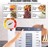 VEVOR Food Dehydrator, 10 Trays Stainless Steel Food Dehydrator Machine, 1000W Dehydrators with Digital Adjustable Timer & Temp, Dehydrator for Jerky Herb Meat Beef Fruit Dog Treats and Vegetables