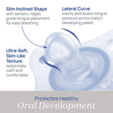 Chicco Orthodontic Pacifier for Newborns - Silicone, 0-2 Months, 2-Pack