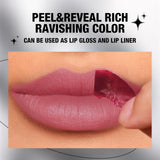 Jolilab Lip Stain Peel Off, Waterproof & Long Lasting, Highly Pigmented for All Skin Types（4Pcs Set）