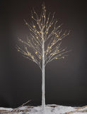 LIGHTSHARE LED Birch Tree Light Set - 4ft, 6ft, 8ft Trees with Warm White Lights - Indoor Outdoor Christmas Wedding Party Decorations (3-Pack)