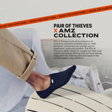 Pair of Thieves Men’s No Show Liner Socks, 4 Pack, Low-Cut Invisible Socks with Silicone Gripper, AMZ Exclusive