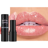 Jolilab Sparkling Lip Gloss, Long Lasting Waterproof Moisturizer Lip Balm Glitter Shimmer Metallic Lipstick, Diamond Shiny Bold Glow Goth Lipstick for Women Girls, Non-sticky (1, 07#)
