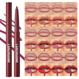 Jolilab Matte Lip Liner Lip Oil Set, Lip Makeup Set Natural Smooth Long-Lasting And Hydrating Beauty Daily Cosmetics Gift for Girls Easy-to-Use（12pcs）