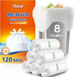 10 Gallon 200 Counts Extra Strong Trash Bags Tall Kitchen Garbage Bags by Teivio, 9 Gallon 10 Gallon,Bathroom Trash Can Bin Liners, Intended for Home,Plastic Bags for office kitchen Garden,Black