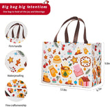 24 Pack Large Christmas Gift Bags 12.8"*6.7"*9.8", Reusable Non-Woven Jumbo Tote Bags with Handles For Christmas Surprise, Xmas Party Supplies Wrapping Shopping