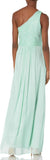 Minuet Womens One Shoulder Straight Maxi Gown, Size Small
