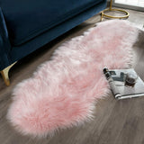 Ashler Faux Fur Rug, Fluffy White Small Sheepskin Rug, Ultra Soft 2x3 Ft Mat, Machine Washable Shag Mats, Nursery Throw for Bed, Living, Kids Room