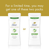 Dove Advanced Care Anti Deo Stick Cool Essentials Twin Pack for helping your skin barrier repair after shaving 72 h odor control and all-day sweat protection with Pro Ceramide Technology 2.6 oz