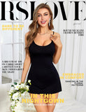RSLOVE Women's Lingerie Sexy Nightgowns Lace Babydoll Chemise Strappy Sleepwear Sleep Dress