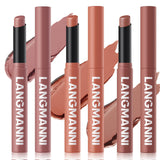 Jolilab 12Pcs Velvet Matte Lipstick Nude Matte Soft Dark Color Stick High Pigmented Long-Lasting Waterproof Lip Stick Lip Balm Beauty Cosmetics Gift for Girls and Women(01#-12#)