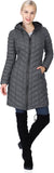 Outdoor Ventures Women's Maryan Hooded Ultra Lightweight Warm Thermolite Long Puffer Coat
